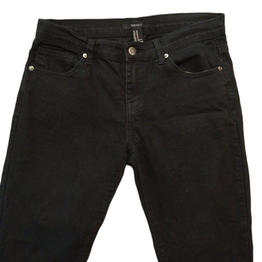 3/$15 Forever 21 size 8 black denim skinny jeans